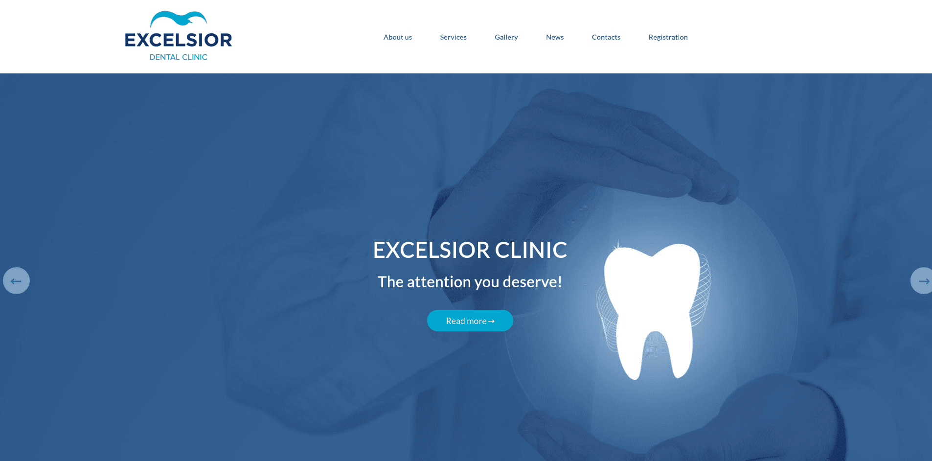 Excelsior Clinic project screenshot